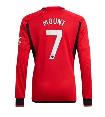 Manchester United Mason Mount #7 Koszulka Podstawowych 2023-24 Długi Rękaw